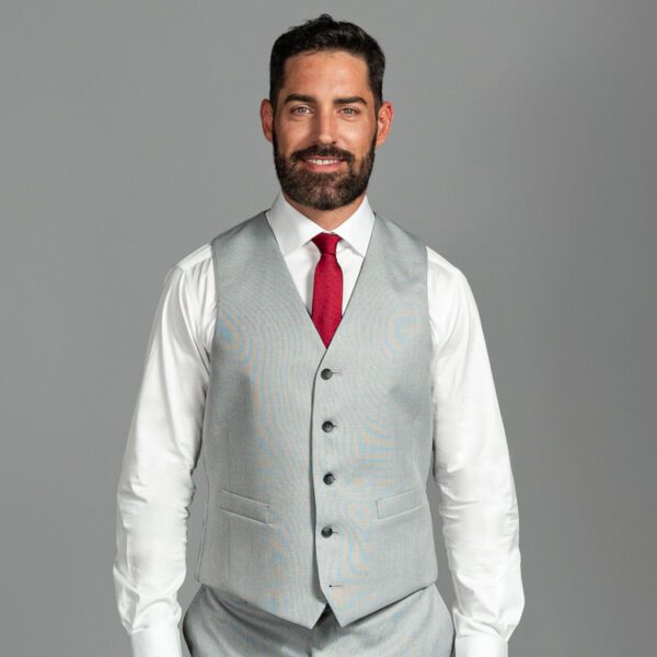 chaleco reversible gris y azul estructura labrada marca emporium slim 155048 GRIAZUL 1