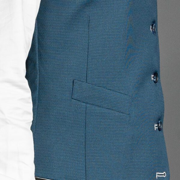 chaleco reversible gris y azul estructura labrada marca emporium slim 155048 GRIAZUL 4