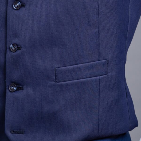 chaleco reversible negro y azul estructura labrada marca emporium slim 152733 NEGAZUL 2