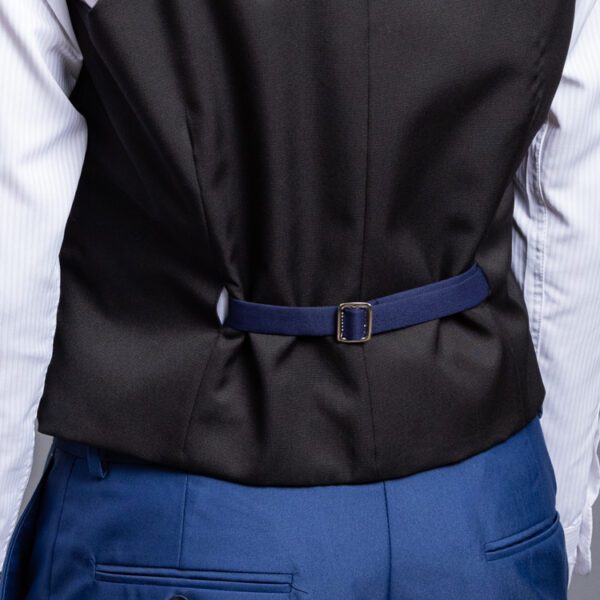 chaleco reversible negro y azul estructura labrada marca emporium slim 152733 NEGAZUL 4