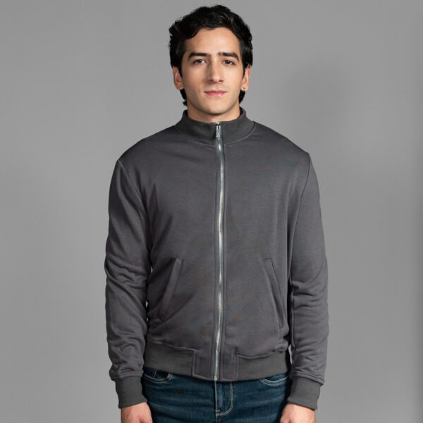 chumpa gris estructura plana marca carven slim 157551 NEGRO 1