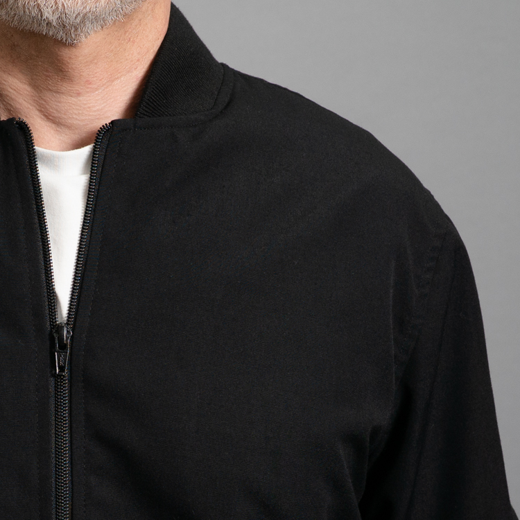 chumpa negro estructura plana marca monkey jackets cl sico 160281 NEGRO 3