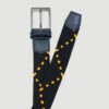 cincho azul y amarillo diseno trenzado marca buckle cl sico 147443 AZUAMA 1