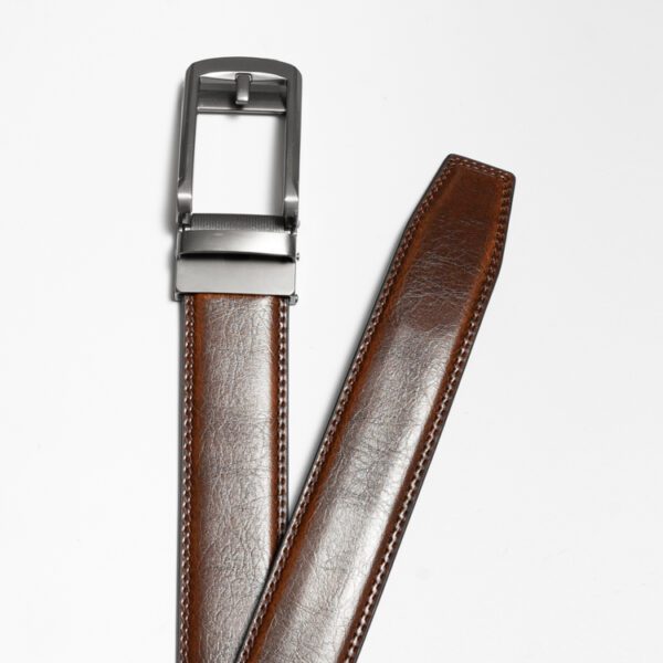 cincho caf diseno liso hebilla met lica marca buckle cl sico 149826 CAFE 1