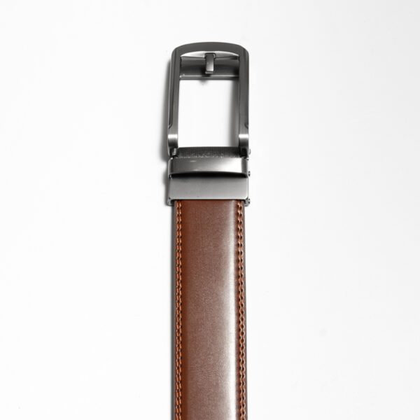 cincho caf diseno liso hebilla met lica marca buckle cl sico 149827 CAFE 2