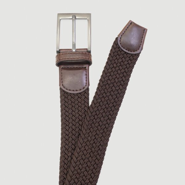 cincho caf diseno trenzado marca buckle cl sico 144784 CAFE 1