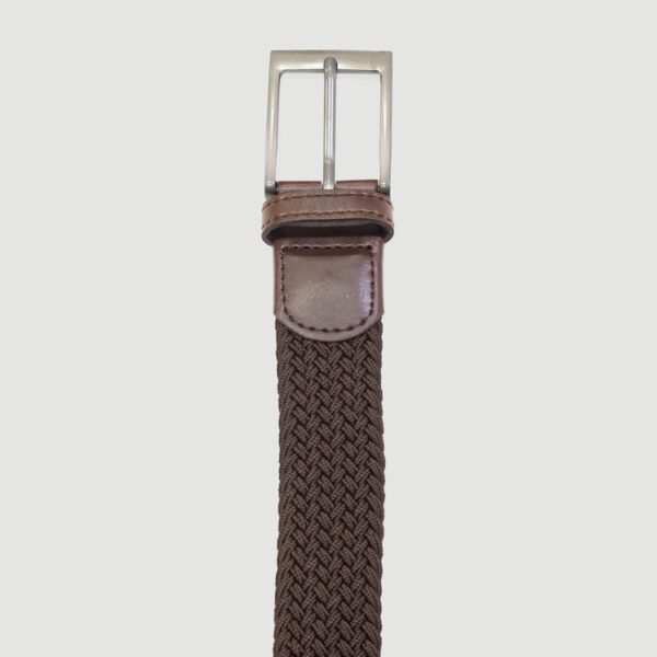 cincho caf diseno trenzado marca buckle cl sico 144784 CAFE 2