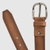 Cincho miel estilo texturizado hebilla metálica mate marca Vélez clásico | 140339 DW - Imagen 3