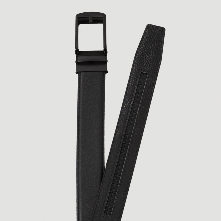 cincho negro estructura plana marca buckle cl sico 162450 NEGRO 2
