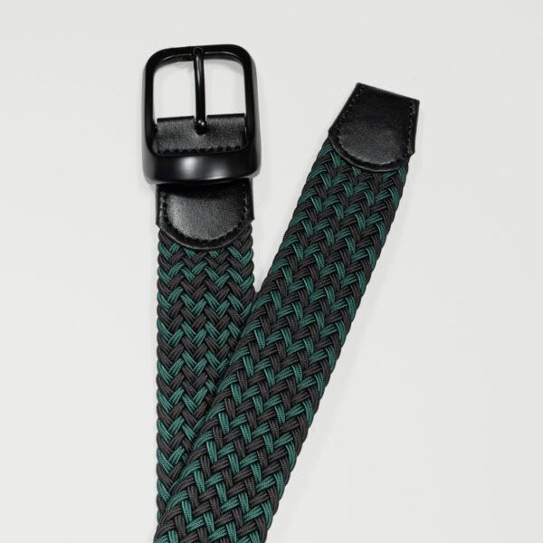 cincho verde y caf diseno trenzado marca buckle cl sico 154160 VERCAF 1