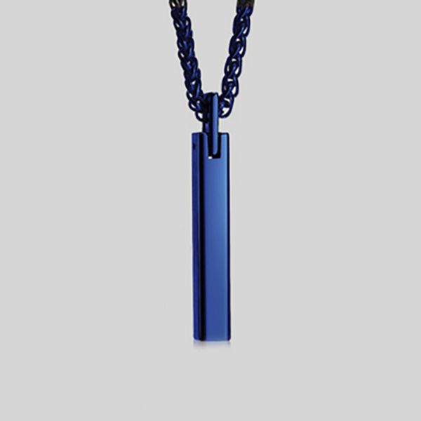 collar azul estilo pilar de tungsteno marca calak cl sico 142251 AZUL 1