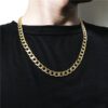 collar dorado estilo cubana marca calak cl sico 142221 DORADO 1