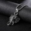 collar gris estilo gran elefante marca calak cl sico 142237 GRIS 1