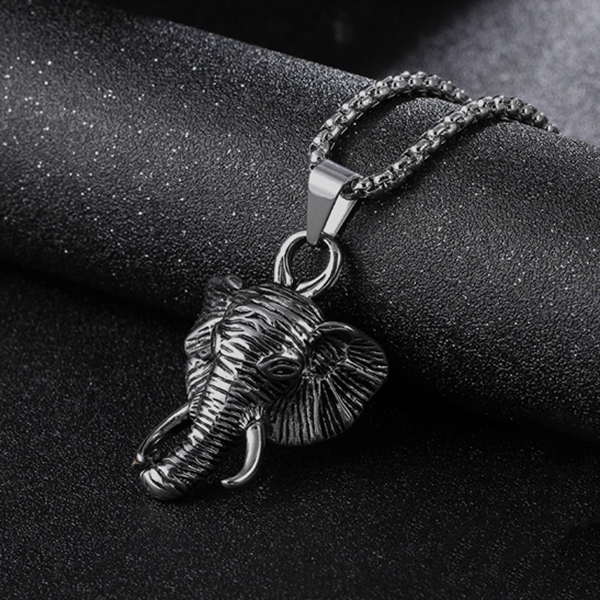 collar gris estilo gran elefante marca calak cl sico 142237 GRIS 1