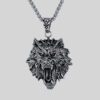 collar gris estilo lobo solitario marca calak cl sico 142234 GRIS 1