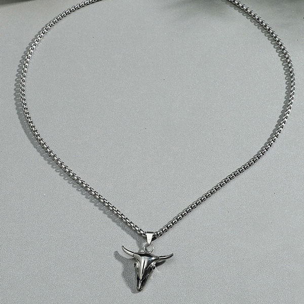 collar gris estilo steel bull marca calak cl sico 142240 GRIS 1