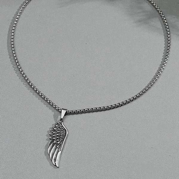 collar gris estilo wing marca calak cl sico 142228 GRIS 1
