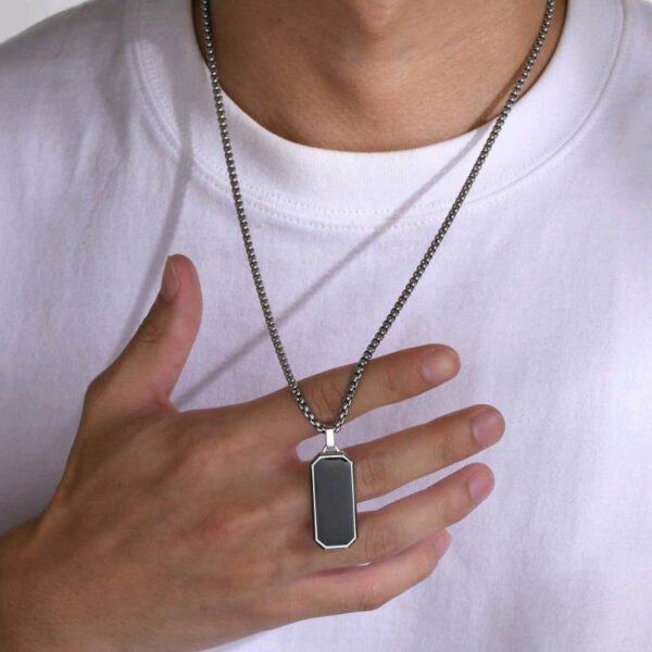 collar negro estilo rectangular marca calak cl sico 145864 NEGRO 1