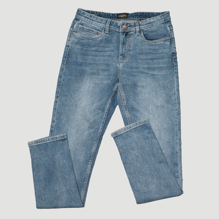 jeans celeste estructura plana marca carven slim 164029 CELESTE