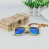 lentes azules de madera marca watch more cl sico 149729 AZUL 1