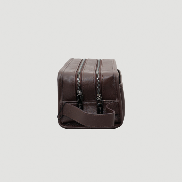 neceser caf diseno b sico con dobles cierres marca buckle cl sico 158742 CAFE 3