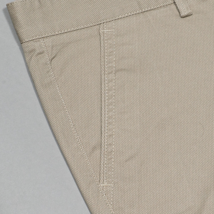 pantal n caf estructura labrada marca carven slim 153169 CAFE 4
