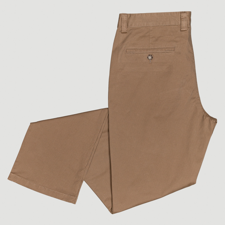 pantal n khaki estructura labrada marca carven slim 153183 KHAKI 1
