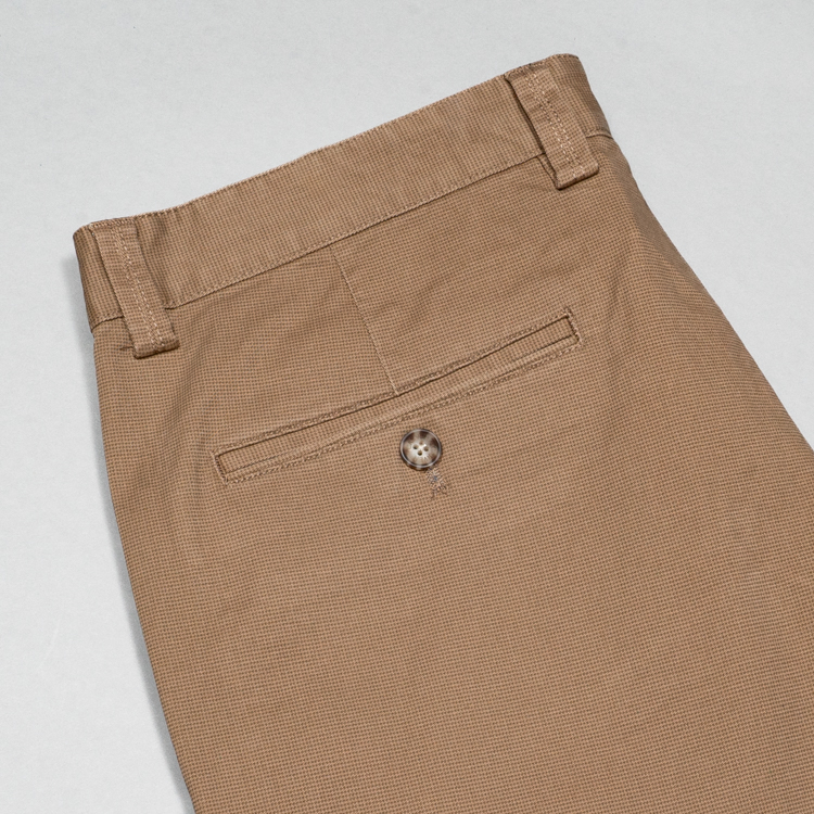 pantal n khaki estructura labrada marca carven slim 153183 KHAKI 2