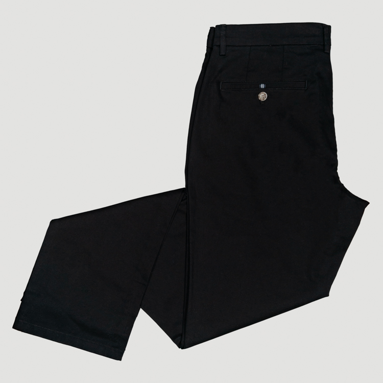 pantal n negro estructura plana marca carven slim 153148 NEGRO 1