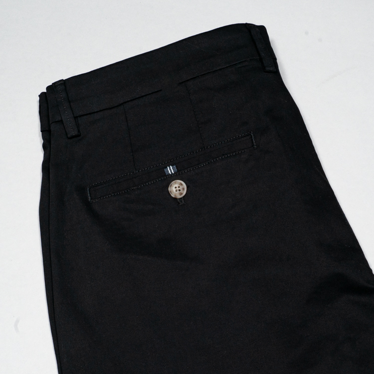 pantal n negro estructura plana marca carven slim 153148 NEGRO 2