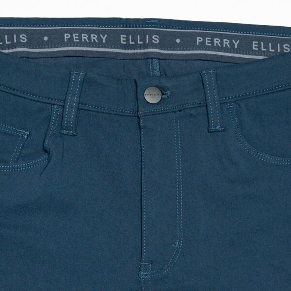 pantalon azul estructura plana marca perry ellis slim 154372 AZUL 2