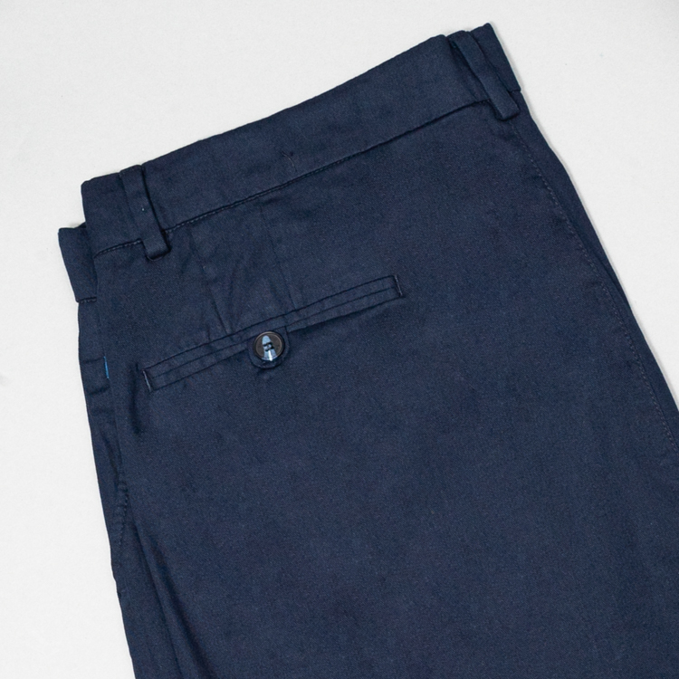 pantalon azul marino estuctura plana marca bcasual slim 153029 AZUL MA 3