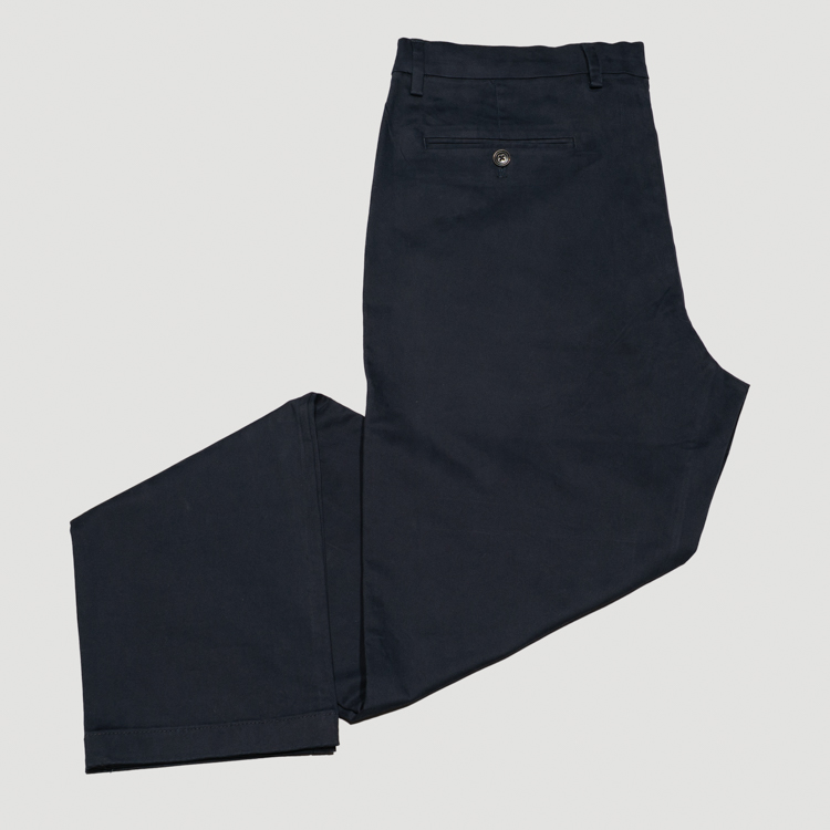 pantalon casual azul marino estructura plana marca perry ellis cl sico 166930 382079