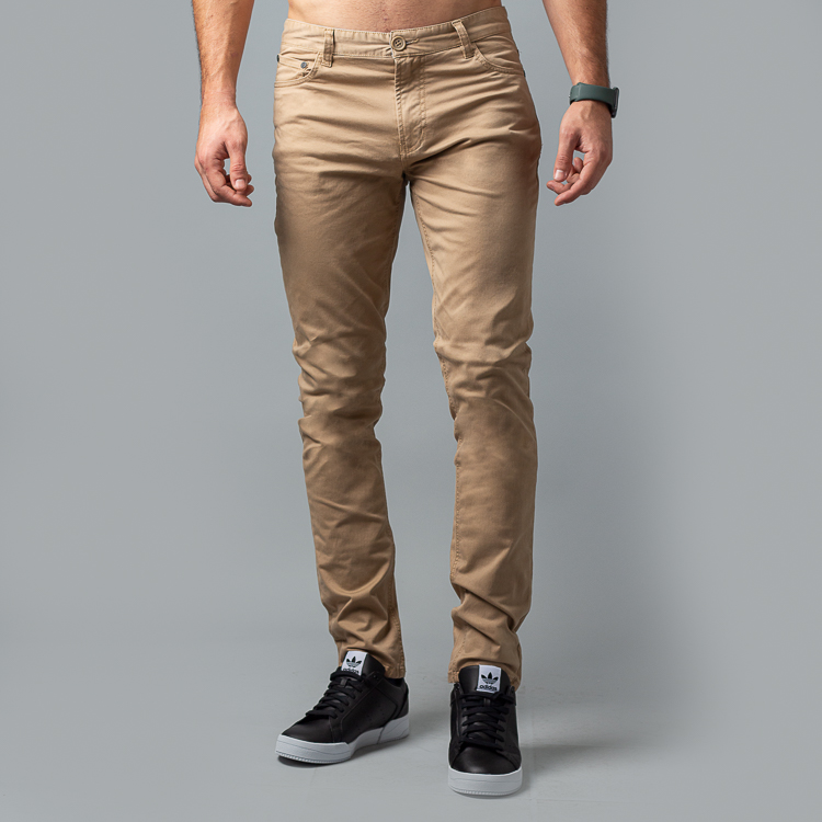pantalon chino kaky con diseno de 5 bolsillos marca carven slim 125475 368035 1