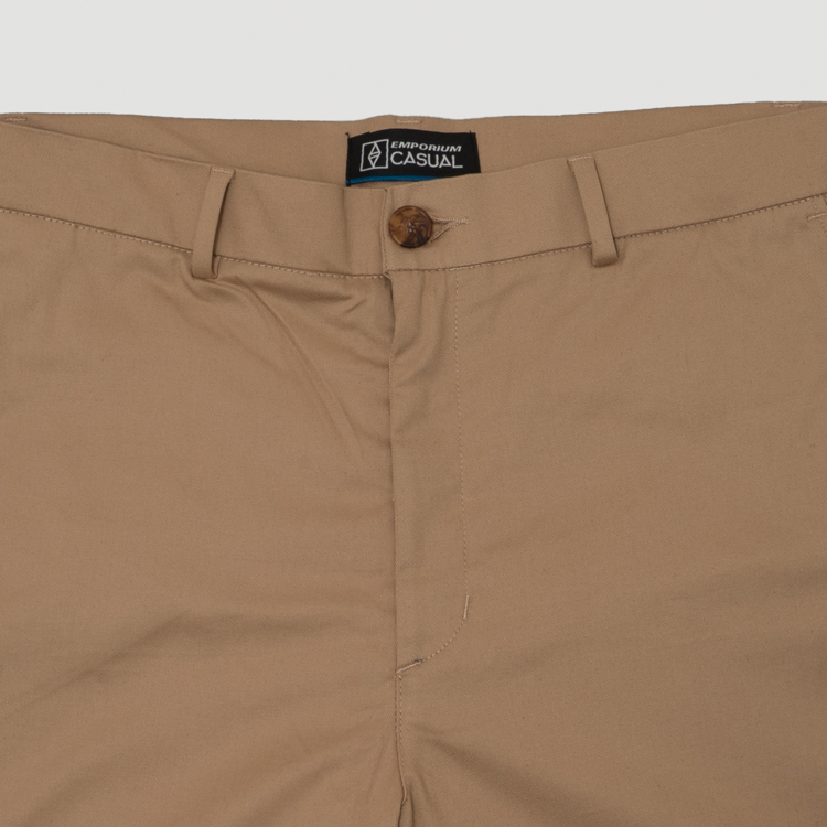 pantalon khaki estructura plana marca bcasual cl sico 153065 KHAKI 2