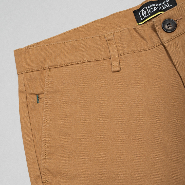 pantalon khaki estructura plana marca bcasual slim 147812 KHAKI 2