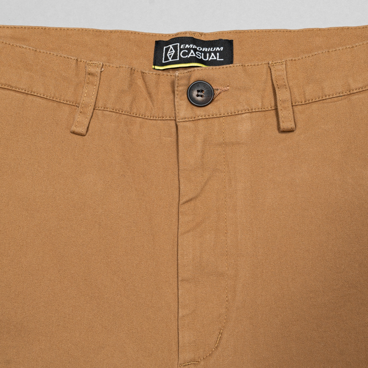 pantalon khaki estructura plana marca bcasual slim 147812 KHAKI 3