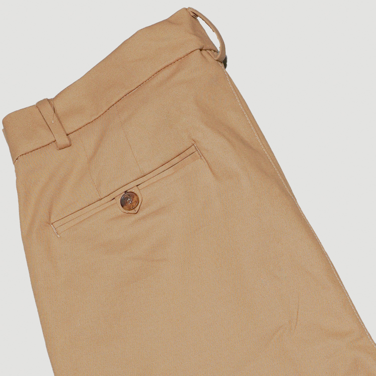 pantalon khaki estructura plana marca bcasual slim 153046 KHAKI 3