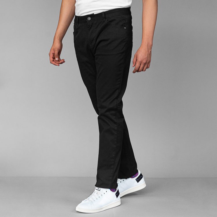 Pantalón negro estructura plana 5 bolsillos marca Carven slim | 130238