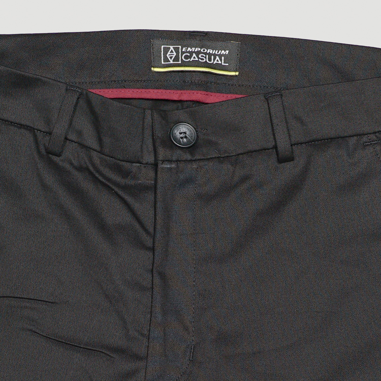 pantalon negro estructura plana marca bcasual slim 153038 NEGRO 2