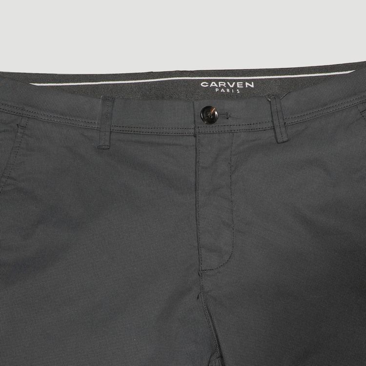 pantalon negro estructura plana marca carven slim 164089 NEGRO
