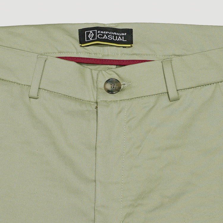 pantalon verde estructura plana marca bcasual slim 153033 VERDE 2
