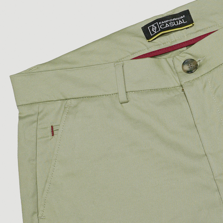 pantalon verde estructura plana marca bcasual slim 153033 VERDE 4
