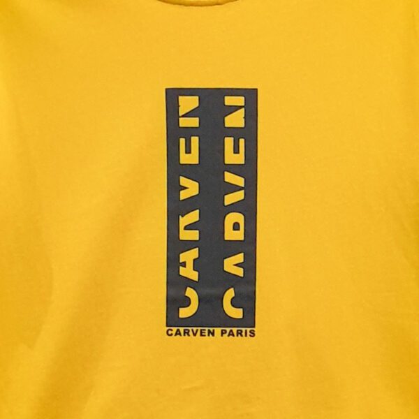 playera amarillo estructura plana marca carven slim 147551 AMARILLO 2
