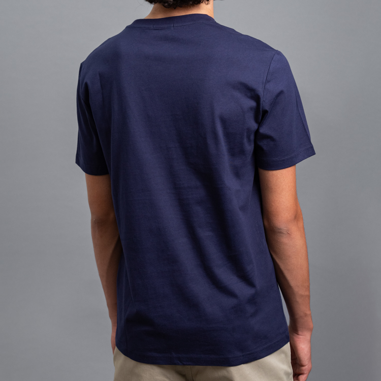 playera azul estructura plana marca carven slim 155770 AZUL 4