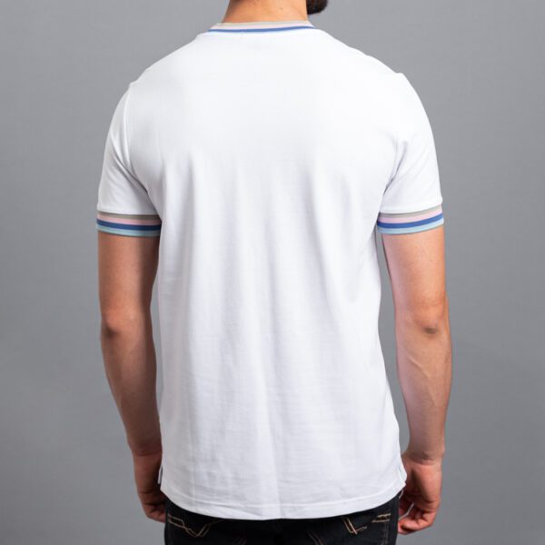 playera blanca estructura contraste marca carven slim 155817 BLANCO 4