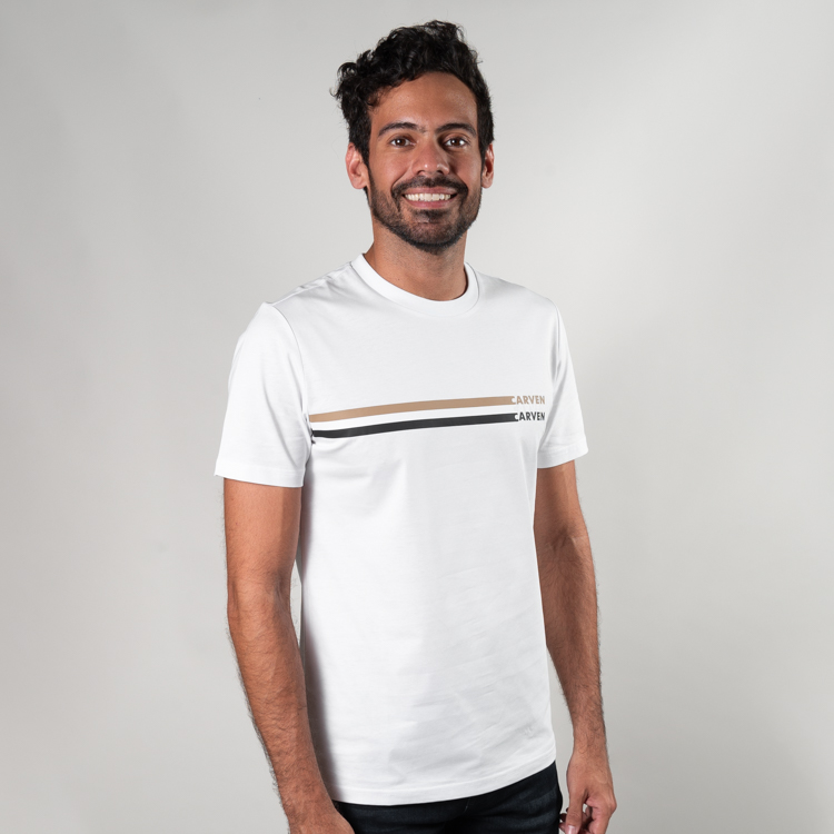 playera blanca estructura plana marca carven slim 150903 365548 1