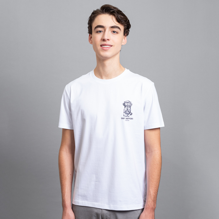 playera blanca estructura plana marca carven slim 155808 BLANCO 1