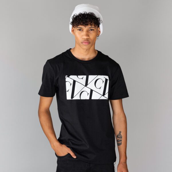 playera negra estructura plana marca carven slim 144220 NEGRO 1