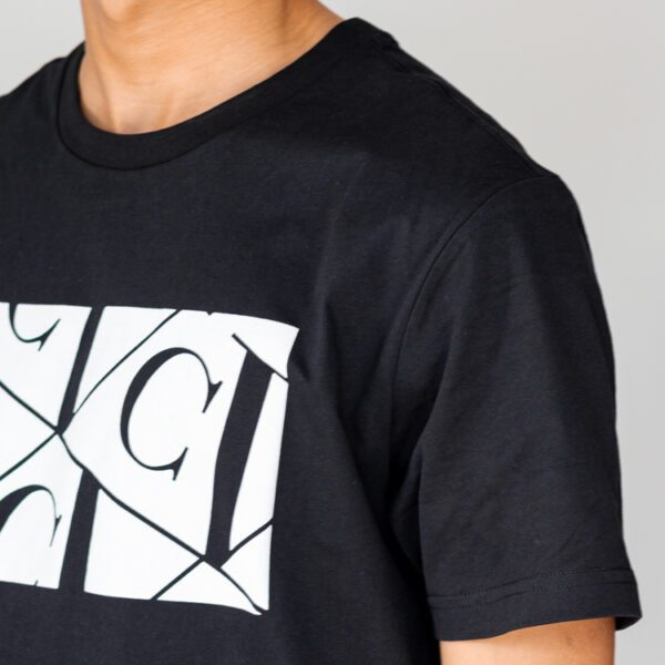 playera negra estructura plana marca carven slim 144220 NEGRO 3